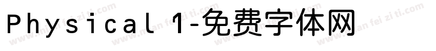 Physical 1字体转换